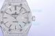Swiss Replica Audemars Piguet Royal Oak Silver Diamond Dial 15400 Iced Out Watch 41MM (4)_th.jpg